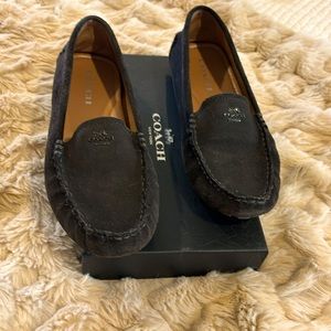 COACH suede loafers